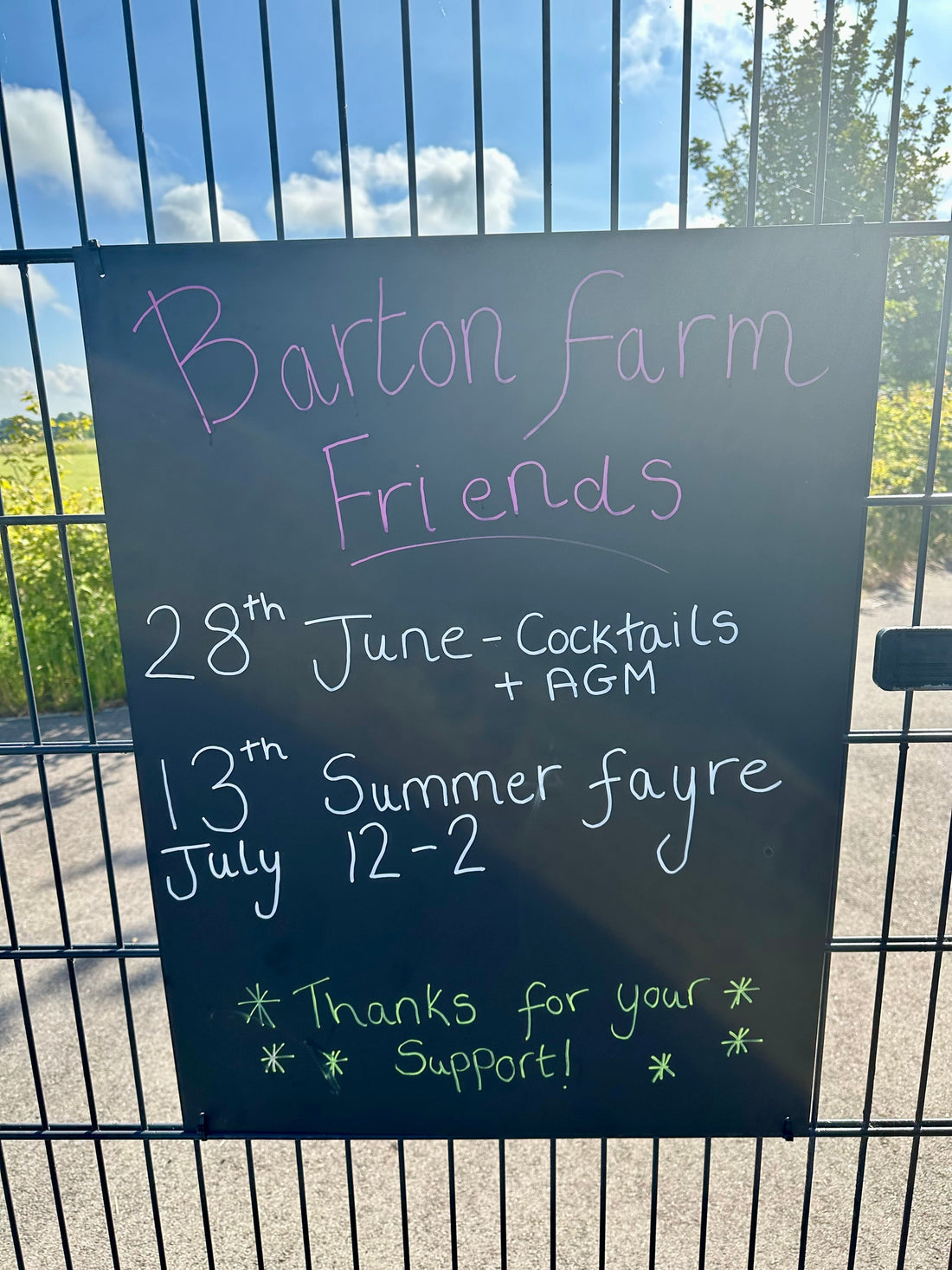 Upcoming event: Summer Fayre at Barton Farm Primary School