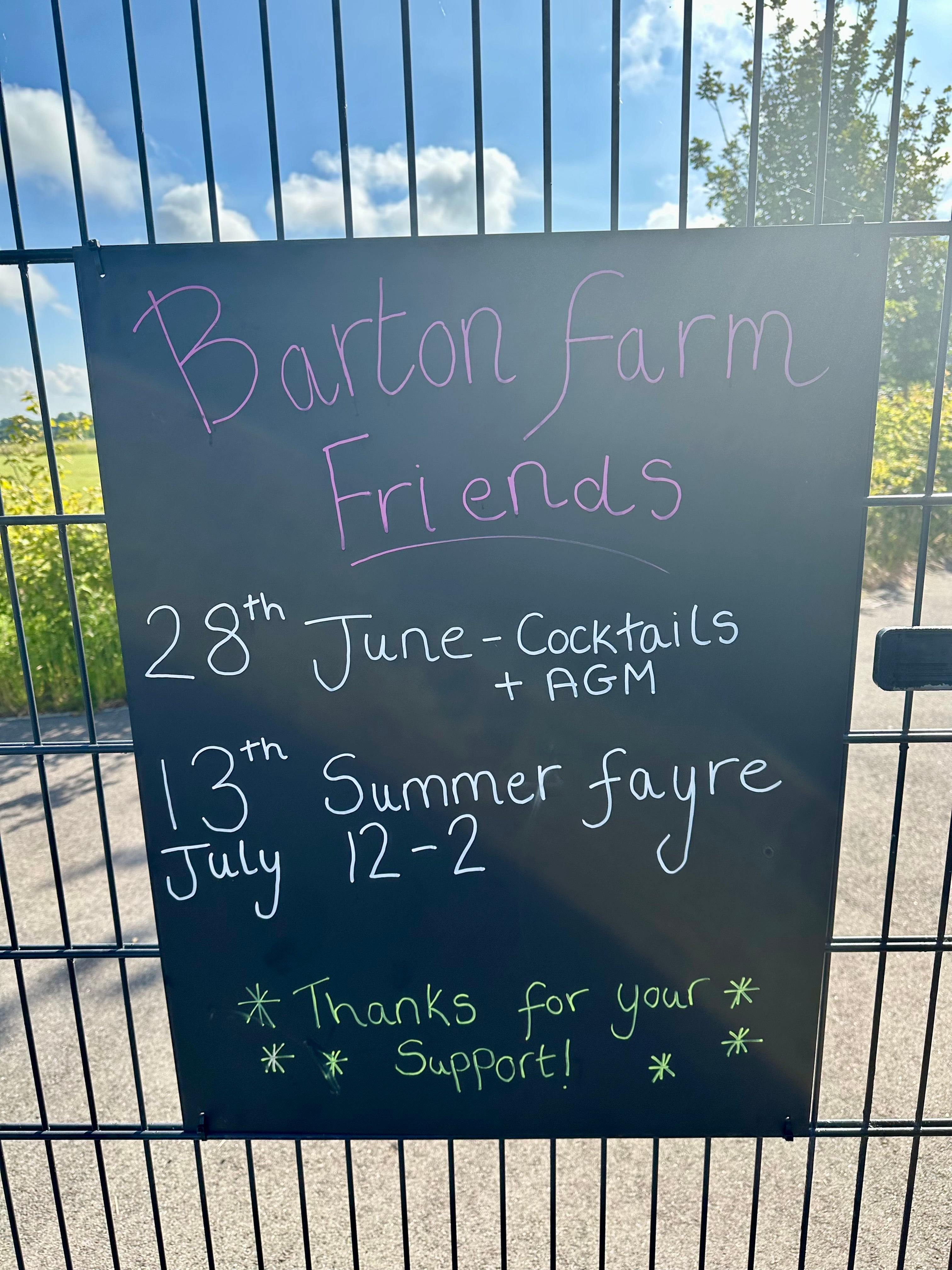 Upcoming event: Summer Fayre at Barton Farm Primary School