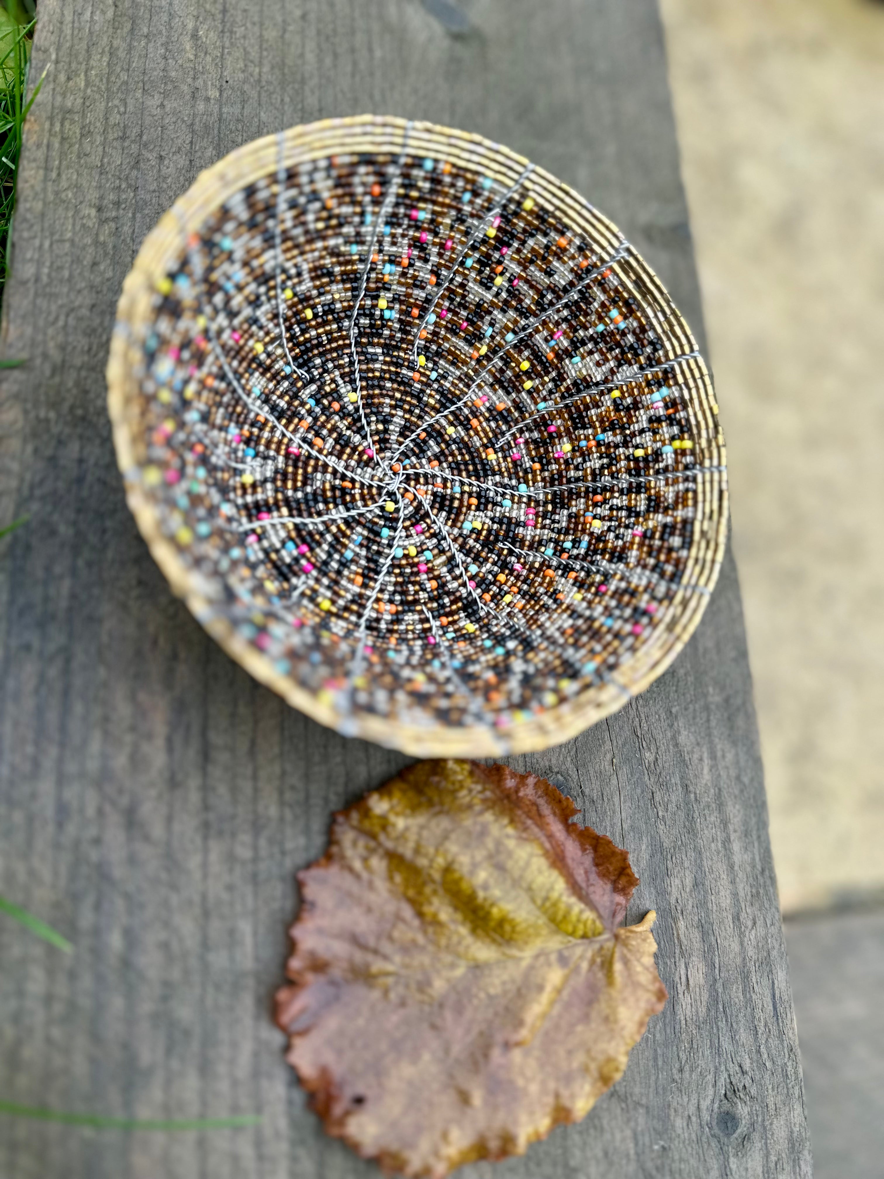 Kashi heritage-beaded bowl