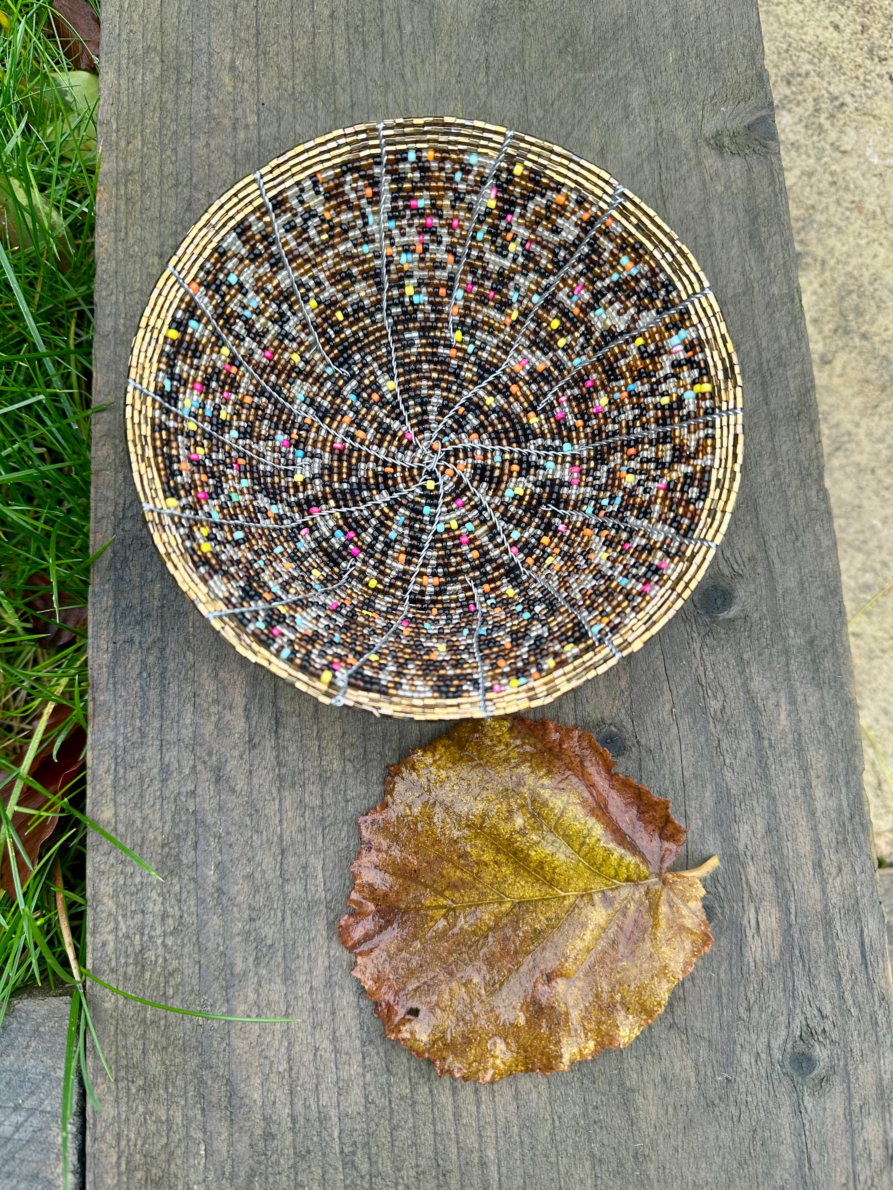 Kashi heritage-beaded bowl