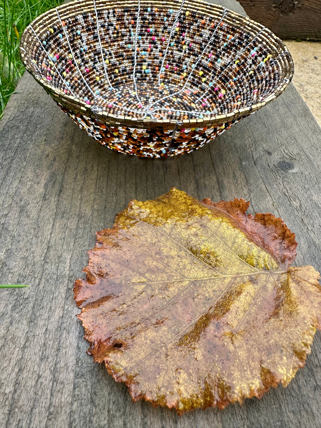 Kashi heritage-beaded bowl