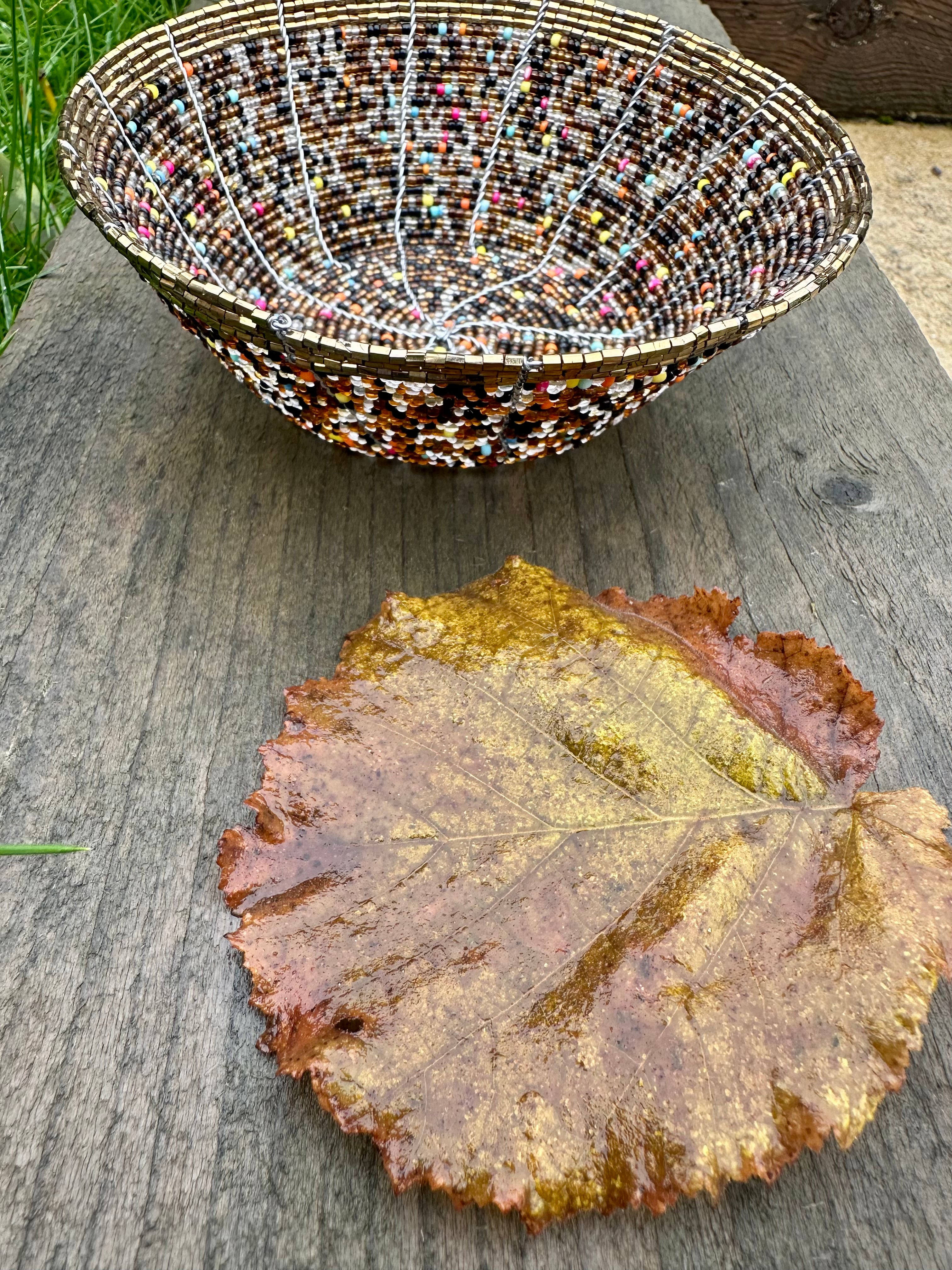 Kashi heritage-beaded bowl