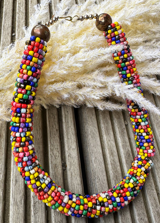 Afro candy -Smarties neck piece