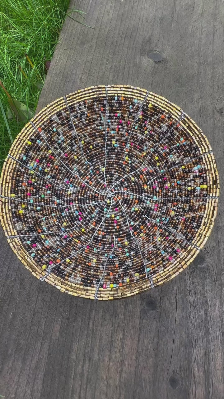 Kashi heritage-beaded bowl